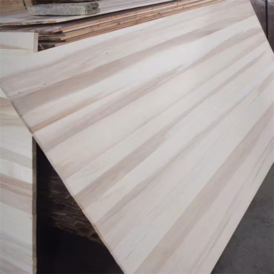 Fornitore AA Ab AC Tavola da surf in paulownia incollata con bordo di qualsiasi spessore