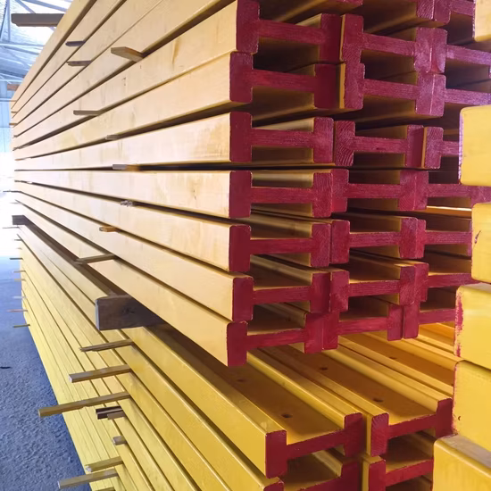 En 13377 Casseforme standard Impalcatura H Costruzione di travi Pino massiccio Lvlwood Abete rosso H20 LVL Trave in legno H20 Legno Trave in legno